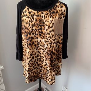 Animal print top